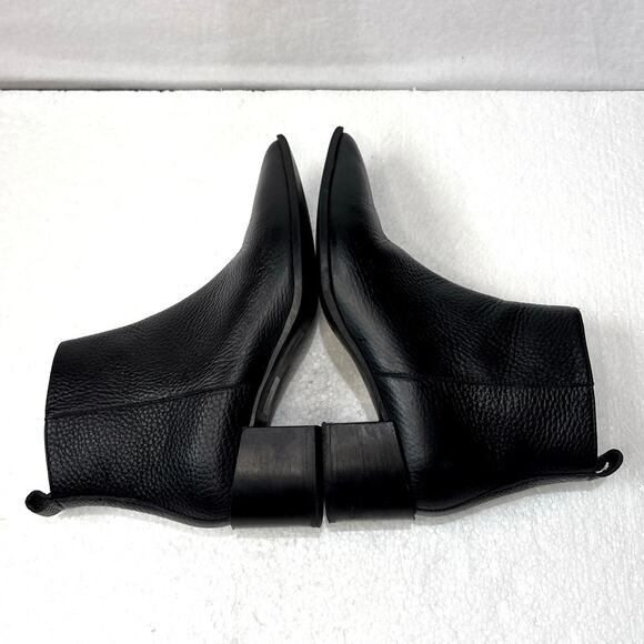 Everlane The Boss Boot in Black  Pebbled Leather Size 6 - Picture 8 of 10